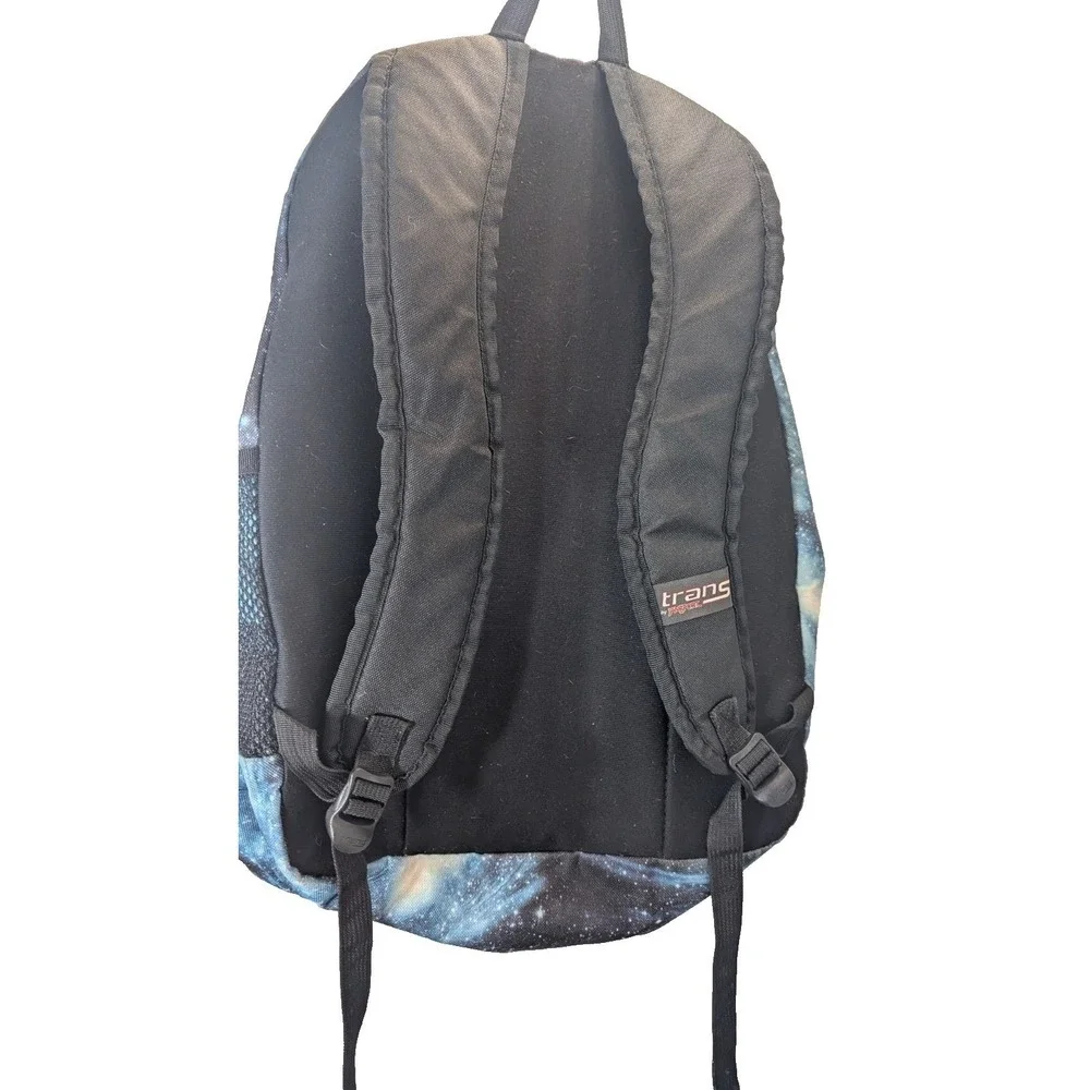 Jansport Trans backpack Cosmos Lightweight blue Black School Hiking Sports